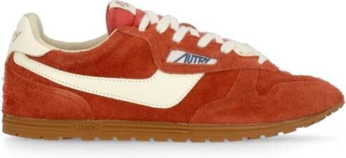 Autry Oranje Suède Sneakers