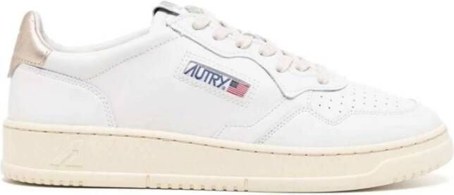 Autry Witte sneakers met ronde neus Wit Heren