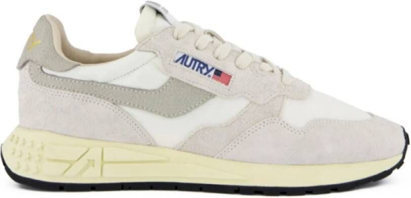 Autry Reelwind Sneakers Vintage-geïnspireerde Prestatieschoenen Beige