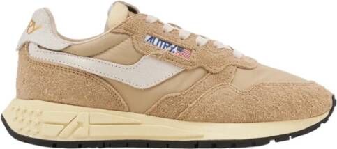 Autry Beige Sneakers voor Vrouwen Beige Dames