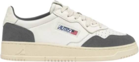Autry Retro Basketbalstijl Wit Grijs Sneakers