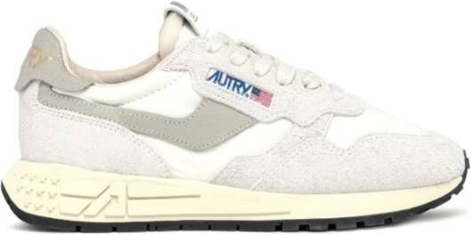 Autry Reelwind Sneakers Vintage-geïnspireerde Prestatieschoenen Beige Heren