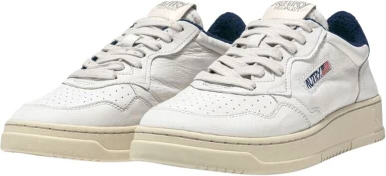 Autry Witte Leren Medalist Lage Sneakers White Heren