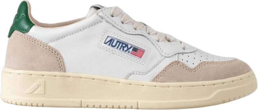 Autry Retro Stijl Witte Leren Sneakers White Dames