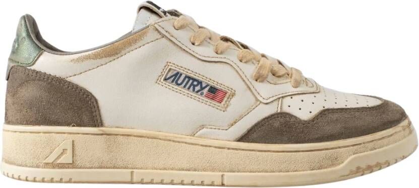 Autry Retrostijl Sneakers met Vintage Look Brown Heren