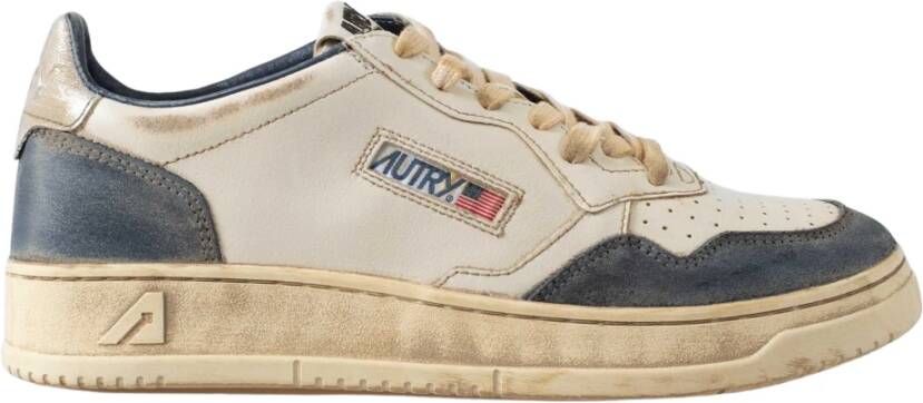 Autry Retrostijl Sneakers met Vintage Look White Heren