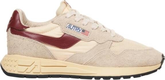Autry Rode Sneakers met Mesh Design