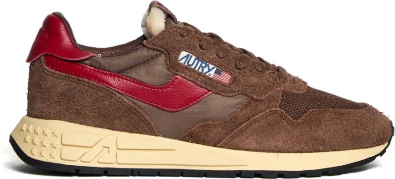 Autry Reelwind Lichtgewicht Sneakers Brown Heren