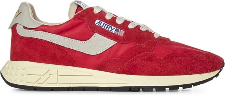 Autry Rode Sneakers Verhoog Stijl Comfort