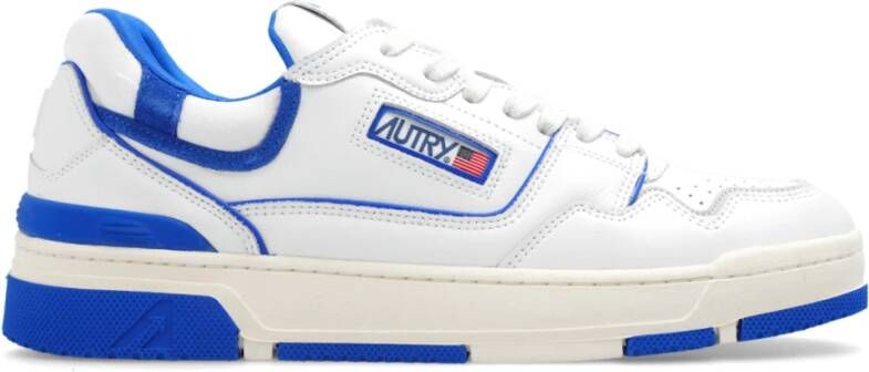 Autry Lage Leren Sneaker met Blauwe Suède Inzetstukken Wit Heren - Foto 7