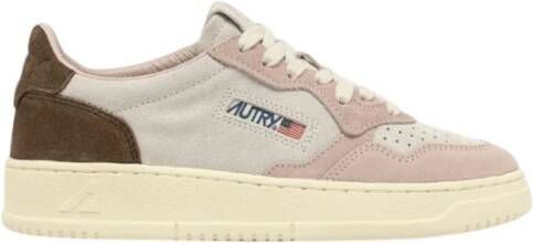 Autry Vintage-geïnspireerde suède sneaker met geperforeerde neus Multicolor Dames
