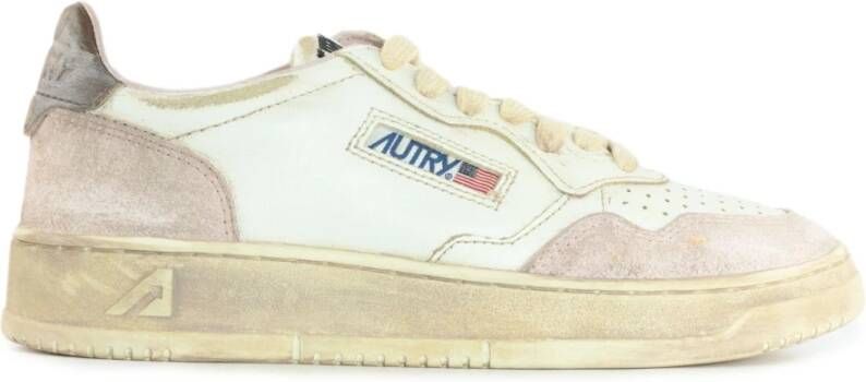 Autry Roze Sneakers Vintage Stijl Multicolor Dames