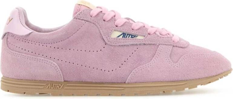 Autry Roze suède Windspin sneakers