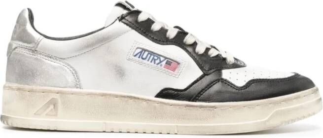 Autry Super Vintage Low Wit Zwart Grijs Sneakers White Heren
