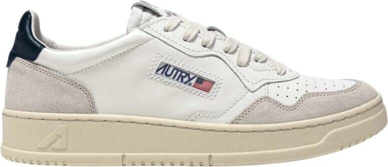 Autry Witte leren sneakers met groene hiel geïnspireerd op jaren 80 design White Heren - Foto 14
