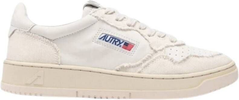 Autry Sneakers met paneeldesign en distressed effect Wit