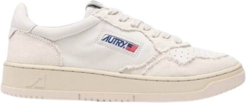 Autry Sneakers met paneeldesign en distressed effect Wit Heren