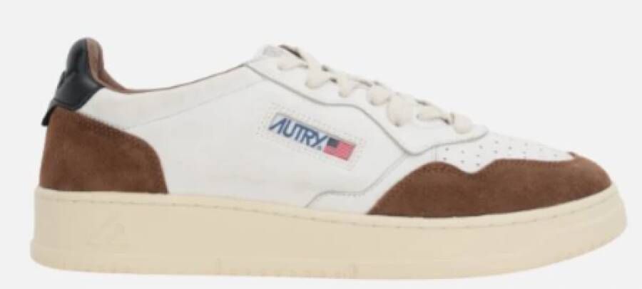 Autry Vintage geïnspireerde Medalist Low Sneaker voor vrouwen White Heren