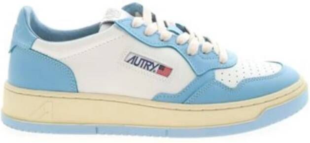 Autry Vintage lage profiel leren sneakers met Amerikaanse vlag detail White