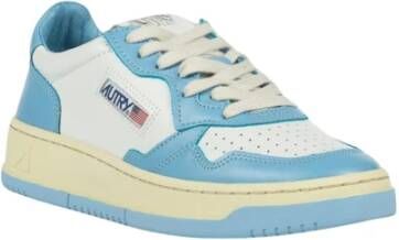 Autry Vintage lage profiel leren sneakers met Amerikaanse vlag detail White