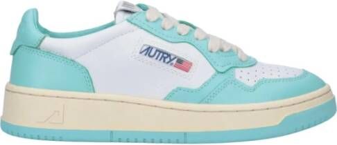 Autry Vintage lage profiel leren sneakers met Amerikaanse vlag detail White