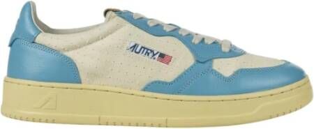 Autry Vintage-geïnspireerde leren sneakers Blauw Heren