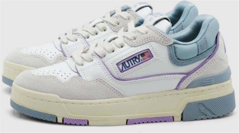 Autry CLC Sneaker Wit Paars Blauw Multicolor