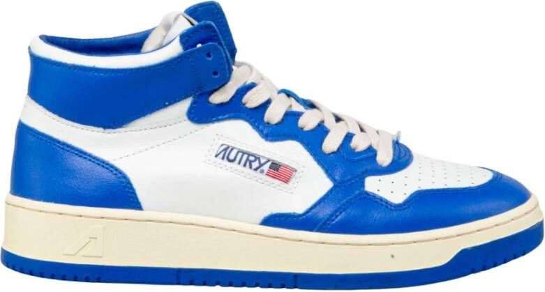 Autry Sneakers Medalist Mid Blue Dames