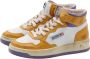 Autry Leren Vetersneakers Vintage Stijl Yellow Dames - Thumbnail 1