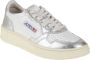 Autry Kleurrijke leren sneaker met reflecterend label - Thumbnail 4