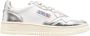 Autry Witte Leren Sneakers met Zilveren Details White Dames - Thumbnail 1