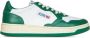 Autry Witte Groene Leren Sneakers met Geperforeerde Neus Green - Thumbnail 1