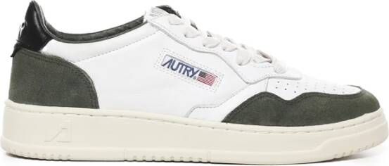 Autry Sneakers Leer Suède Wit Groen Multicolor Heren - Foto 2