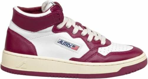 Autry Sneakers Medalist Mid Red Dames