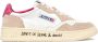 Autry Vintage Stijl Lage Top Leren Sneakers in Wit Zand Roze White Dames - Thumbnail 1