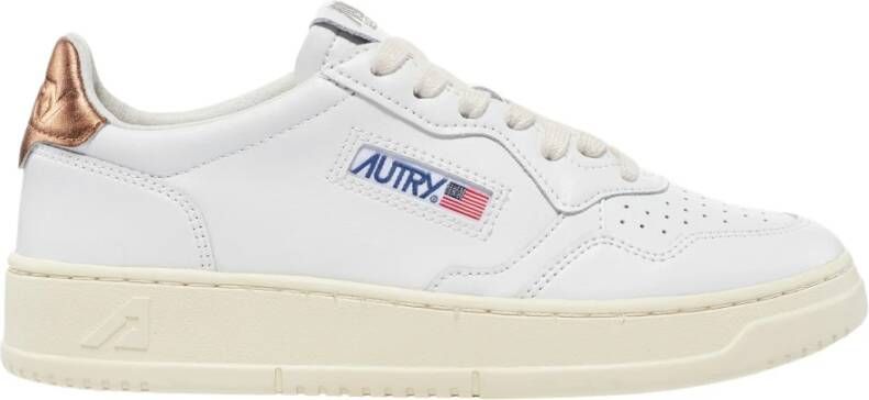 Autry Witte Medalist Sneakers met Bronzen Hiel White Dames - Foto 1