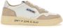 Autry Leren lage sneakers met suède inzetstukken Beige Dames - Thumbnail 24