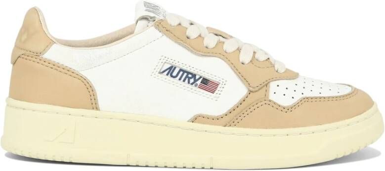 Autry Stijlvolle Sneakers voor Mannen en Vrouwen Beige Dames