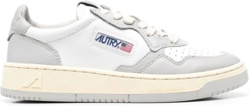 Autry Tijdloze stijl: Medalist Vintage-geïnspireerde lage sneakers White Heren