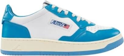 Autry Lichtblauwe Sneakers Ss24 Multicolor Heren