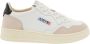 Autry Witte leren sneakers met groene hiel geïnspireerd op jaren 80 design White Heren - Thumbnail 4