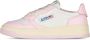 Autry Witte en Roze Lage Leren Sneakers Witte Roze Leren Sneakers voor Dames Multicolor White Dames - Thumbnail 47