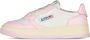 Autry Witte en Roze Lage Leren Sneakers Witte Roze Leren Sneakers voor Dames Multicolor White Dames - Thumbnail 29