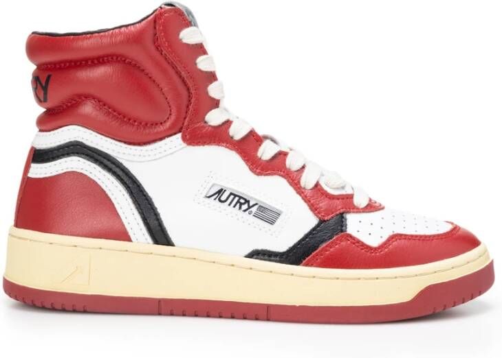 Autry Vintage High-Top Sneakers Rood Dames