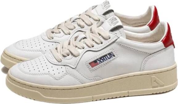 Autry Upgrade je Sneaker Game met Witte en Rode Leren Sneakers voor Mannen White Heren - Foto 10