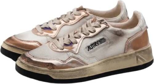 Autry Super Vintage sneaker met leren details