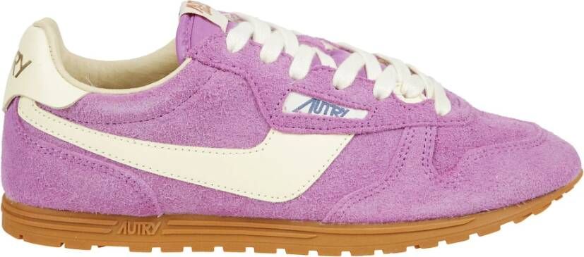 Autry Sneakers van glad en suède met gewatteerde tong