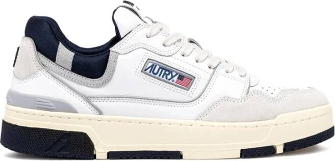 Autry Sneakers van leer en suède met iconisch logo White Heren