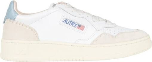 Autry Sneakers van leer en suède met logo White Dames