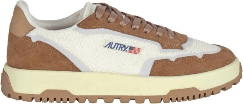 Autry Sneakers van mesh en leer met suède